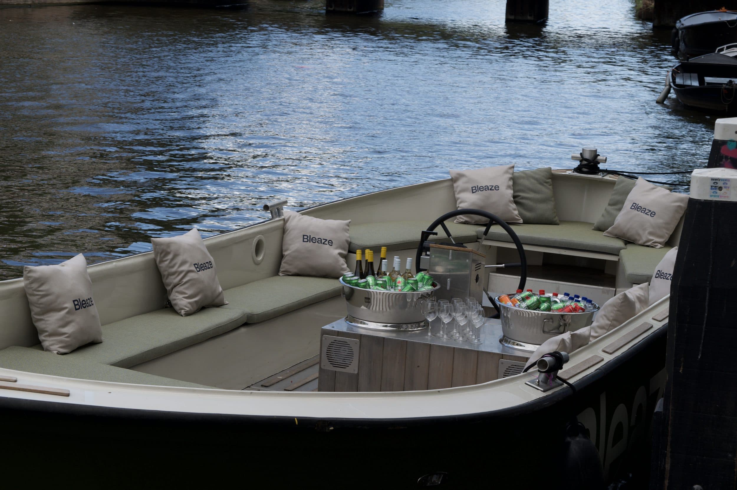 The sloop at the quay in Zwolle, ready to receive a group